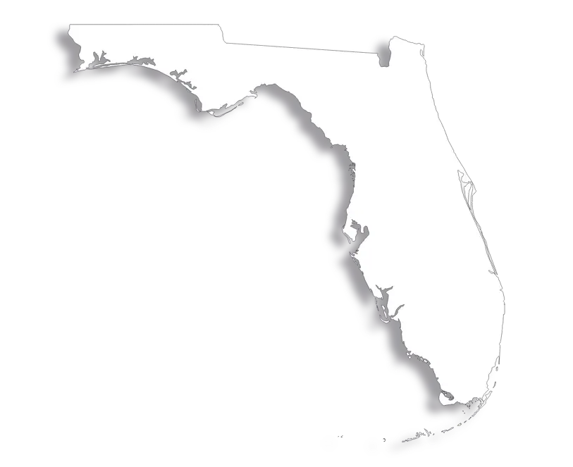 Vector Flag of Florida - Outline