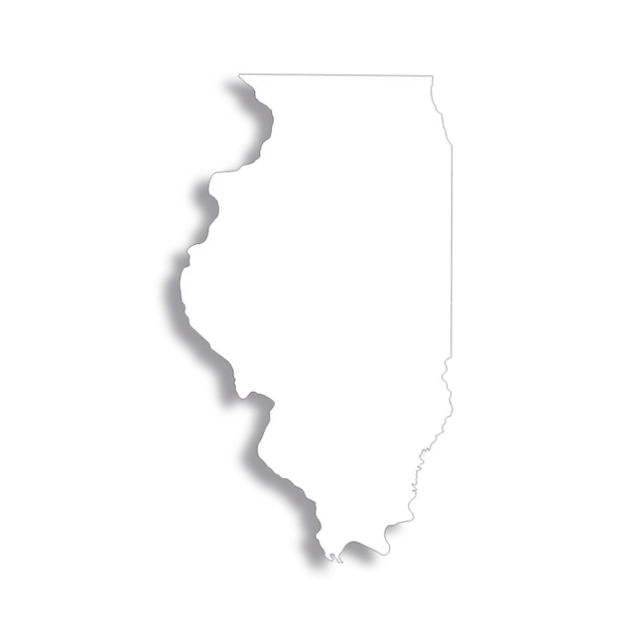 Vector Flag of Illinois - Outline