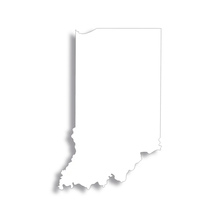 Vector Flag of Indiana - Outline