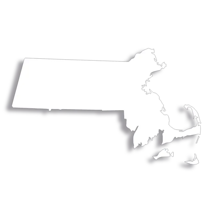 Vector Flag of Massachusetts - Outline