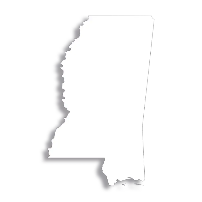 Vector Flag of Mississippi - Outline
