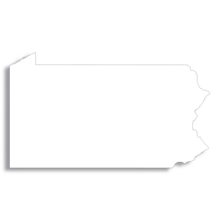 Vector Flag of Pennsylvania - Outline