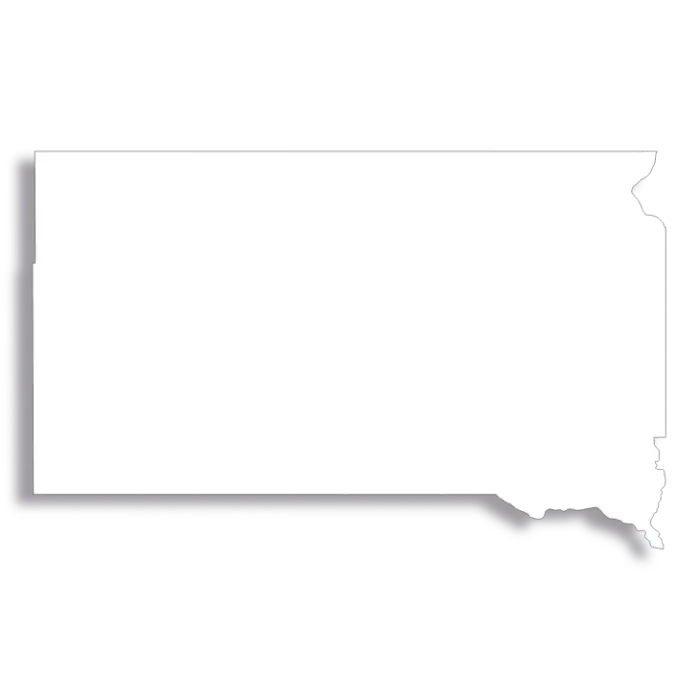 Vector Flag of South Dakota - Outline