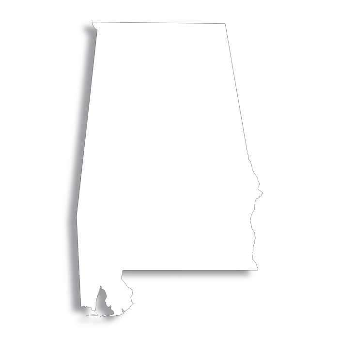 Vector Flag of Alabama - Outline